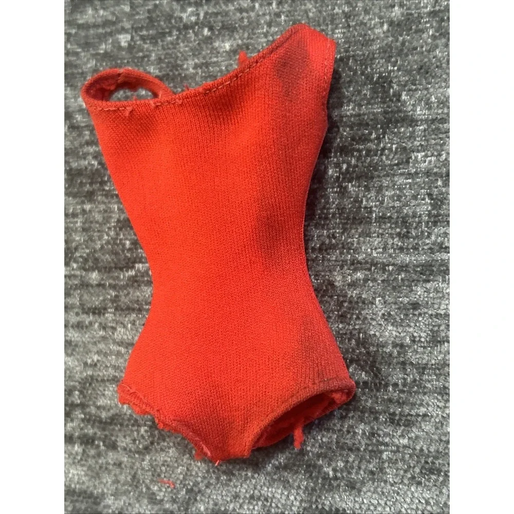 Vintage 1960's Barbie Red‎ Helenca Swimsuit Bathing Suit Original